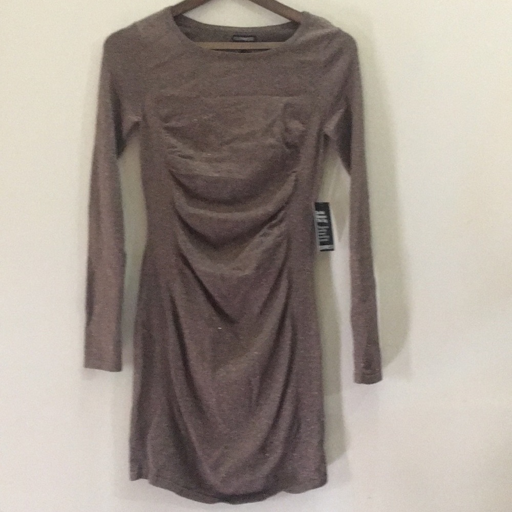 Metallic sparkle long sleeved dress